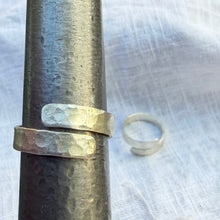Load image into Gallery viewer, Wrap around adjustable silver ring