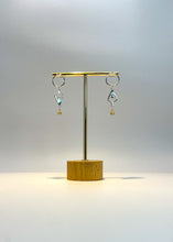Load image into Gallery viewer, Asymmetrical  Inner Peace citrine earrings
