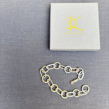 Load image into Gallery viewer, Handcrafted silver chunky bracelet