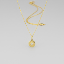 Load image into Gallery viewer, Diamond solitaire necklace