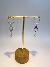 Load image into Gallery viewer, Asymmetrical  Inner Peace citrine earrings