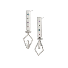 Load image into Gallery viewer, Shoodles Inner peace hinged stone set earrings