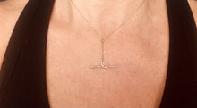 Load image into Gallery viewer, Gold twig T bar necklace