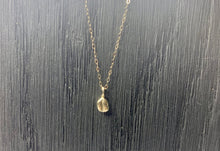 Load image into Gallery viewer, Gold Coffee Bean necklace.