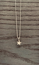 Load image into Gallery viewer, Silver hammered star