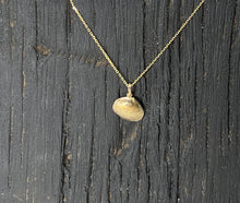 Load image into Gallery viewer, Recycled Gold and Sterling Silver Shell Pendant Necklace – Sourced from Whitstable, Kent