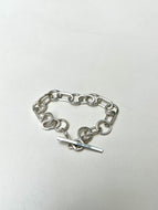 Chunky Hand made Sterling Silver bracelet