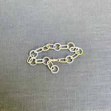 Load image into Gallery viewer, Handcrafted silver chunky bracelet
