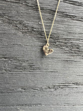 Load image into Gallery viewer, Recycled gold heart pendant
