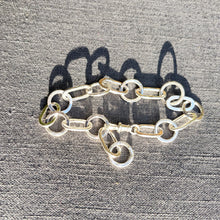 Load image into Gallery viewer, Handcrafted silver chunky bracelet
