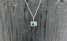 Load image into Gallery viewer, Aquamarine bubble pendant
