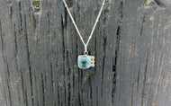 Aquamarine bubble pendant