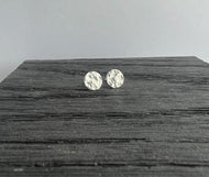 Hammered circle studs