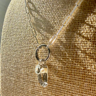 Sterling Silver Paperclip Chain Necklace with Interchangeable Charms