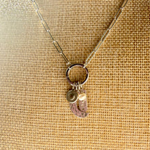 Load image into Gallery viewer, Sterling Silver Paperclip Chain Necklace with Interchangeable Charms
