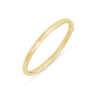 Handcrafted Hammered Gold Stacking Ring – 9ct Gold, Size P